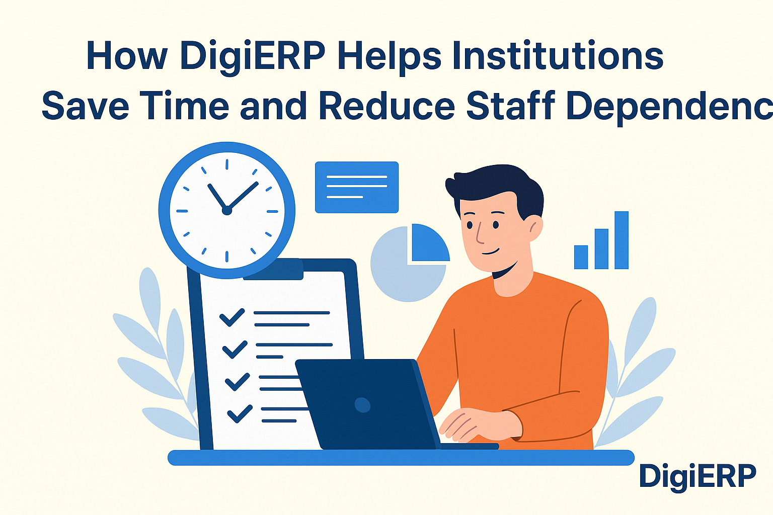 How DigiERP Helps Institutions Save Time and Reduce Staff Dependency